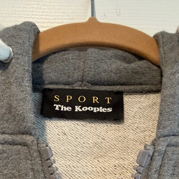 Men’s The Kooples Gray Sport Hoodie - Picture 2 of 6